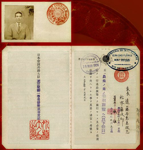 Fotografia e passaporte de Matsumoto
