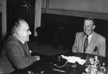 Maurice Chevalier com o presidente Getúlio Vargas