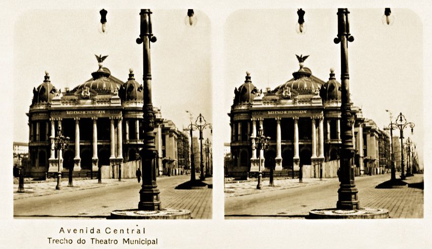 Avenida Central - Trecho do Teatro Municipal
